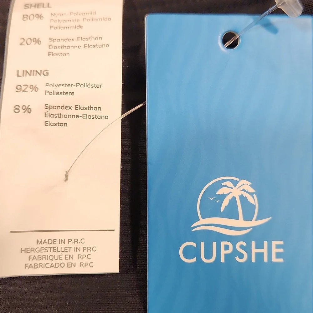 CUPSHE Classic Black One-Piece Swimsuit - Picture 2 of 5